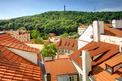 Výhled z hotelu Red Lion Praha